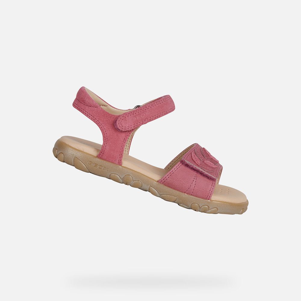 Sandalias Geox Menina Rosa - Haiti - UJXSZ8793